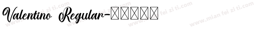 Valentino Regular字体转换